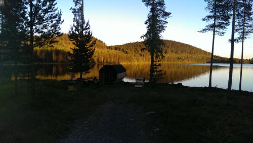 Utsikt i stugan